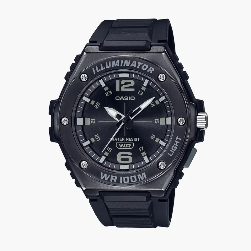 Casio Youth Illuminator Full Black Men's Watch- MWA-100HB-1AV